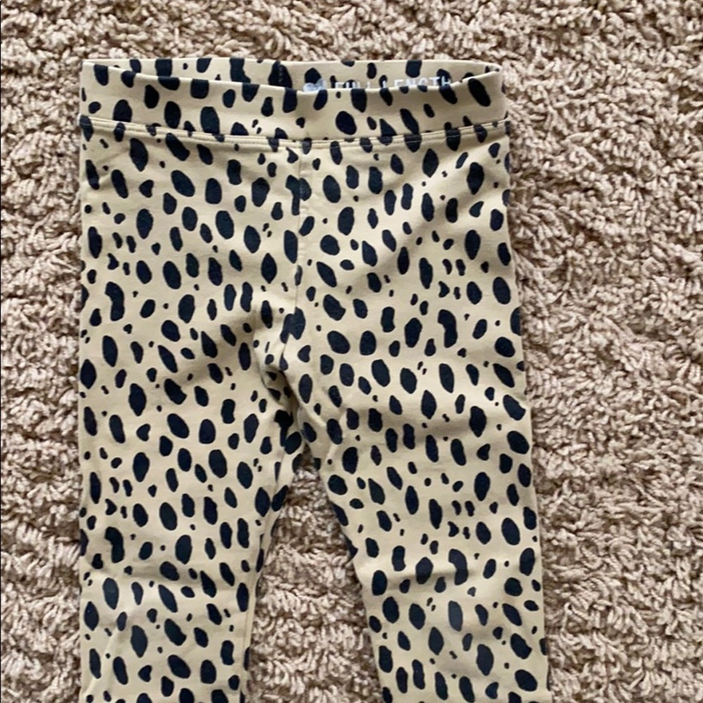 Girls J Crew animal print leggings